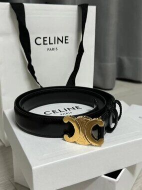 Celine Black Women's Belt Size 90